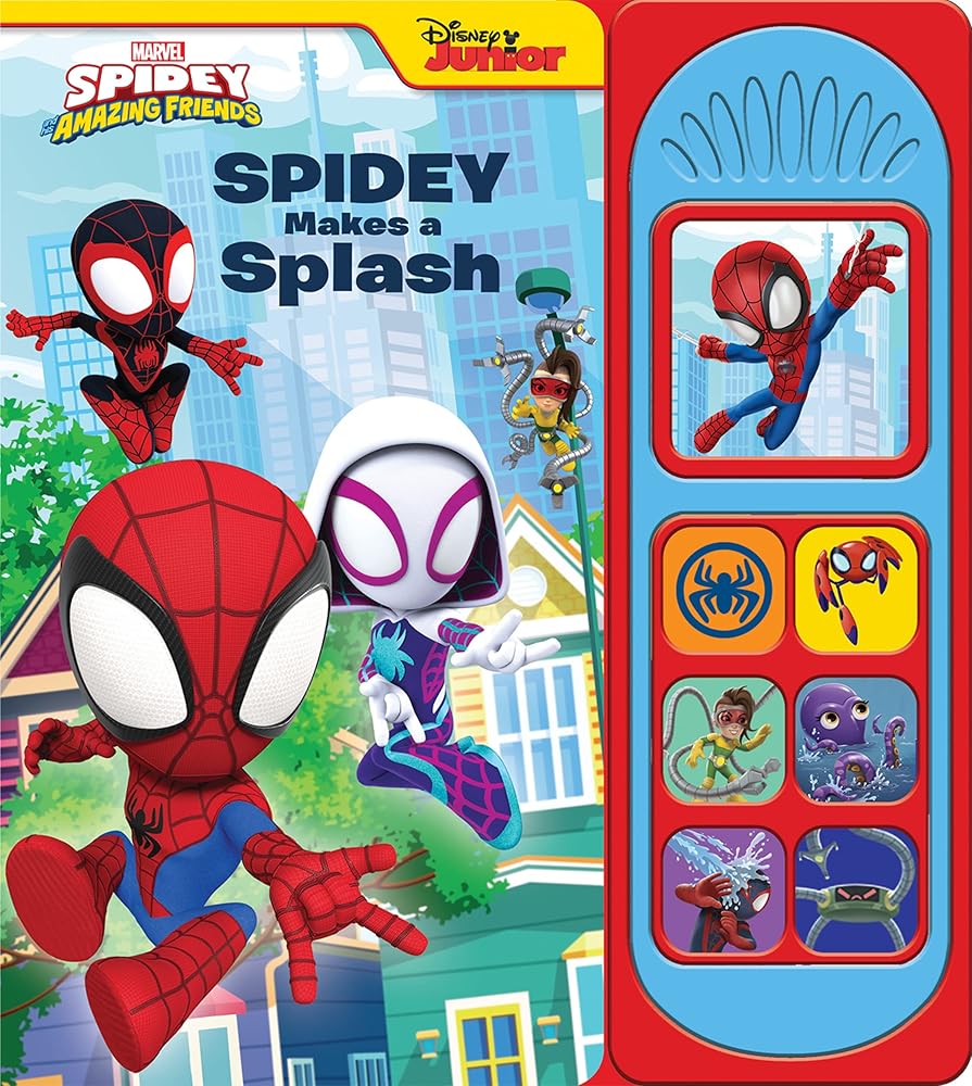 Marvel Spider-man - Spidey and his Amazing Friends – Spidey Makes a Splash Sound Book - PI Kids cover image
