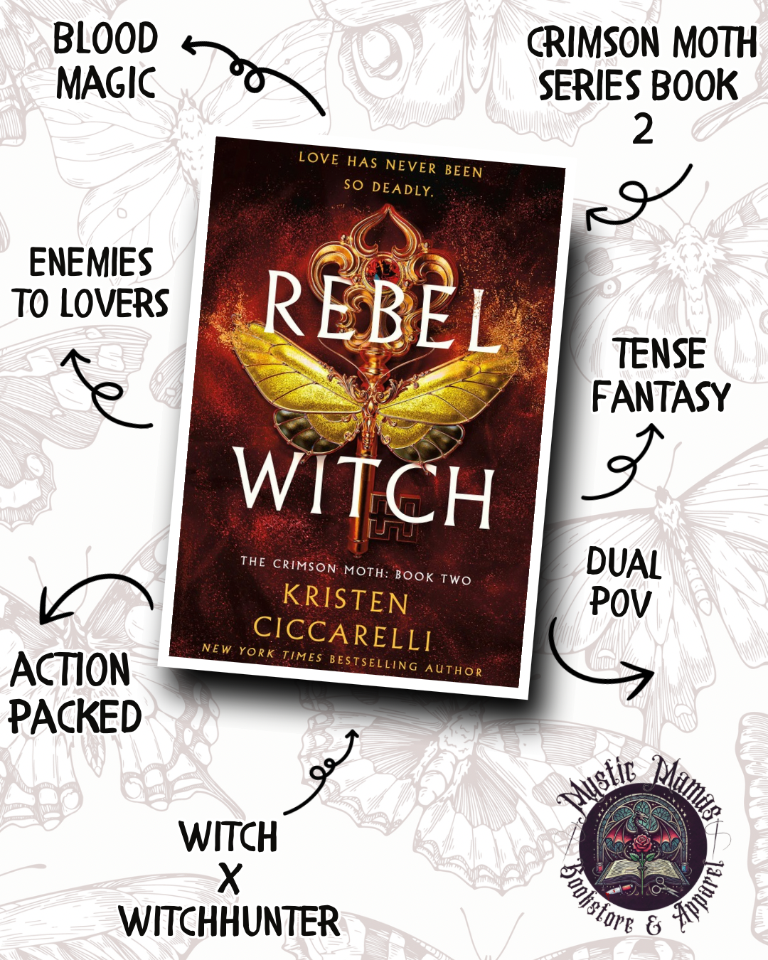 Rebel Witch: The Crimson Moth: Book 2 (Crimson Moth #2) by KRISTEN CICCARELLI