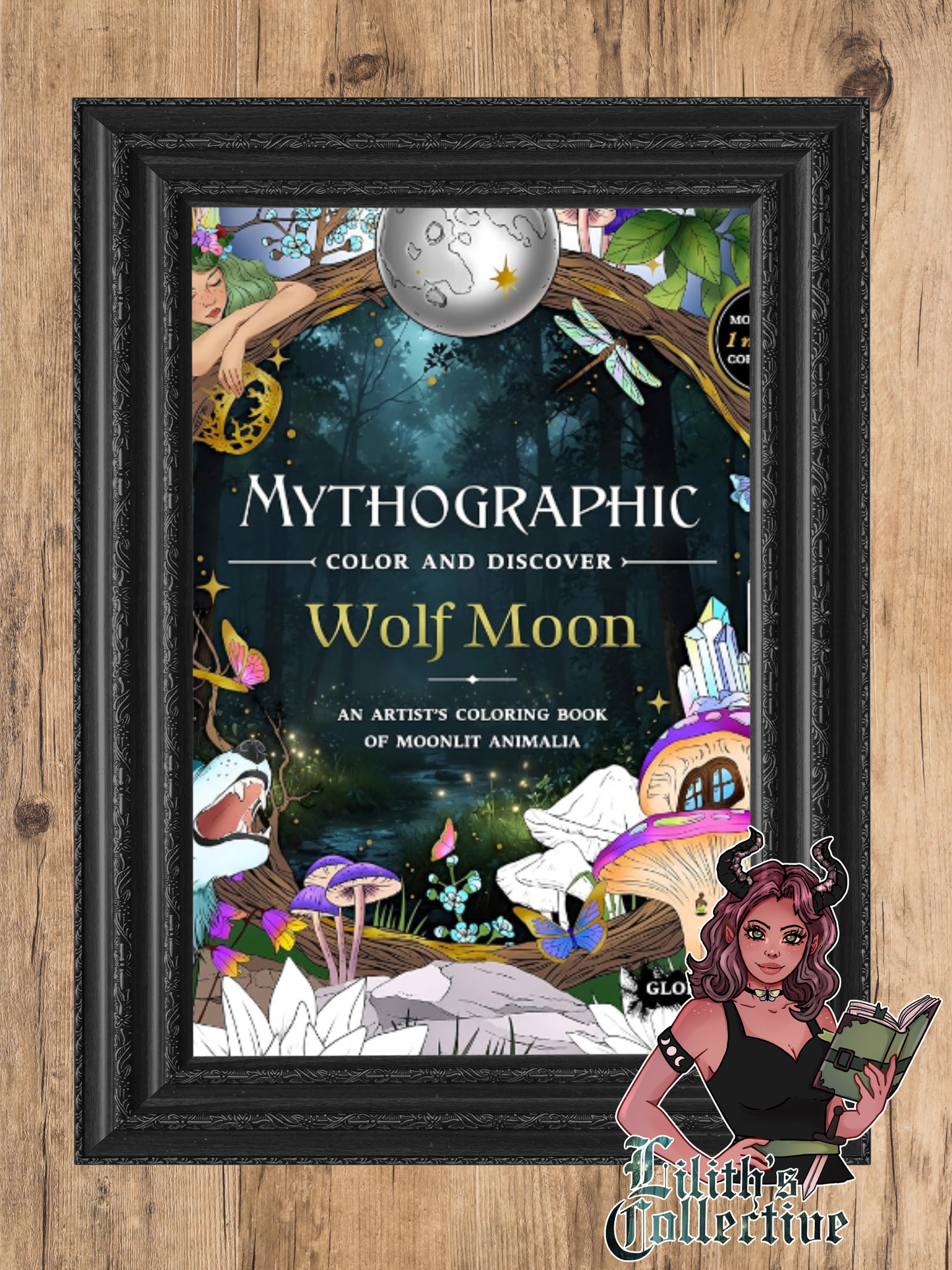 Mythographic Color and Discover: Wolf Moon: An Artist’s Coloring Book of Moonlit Animalia