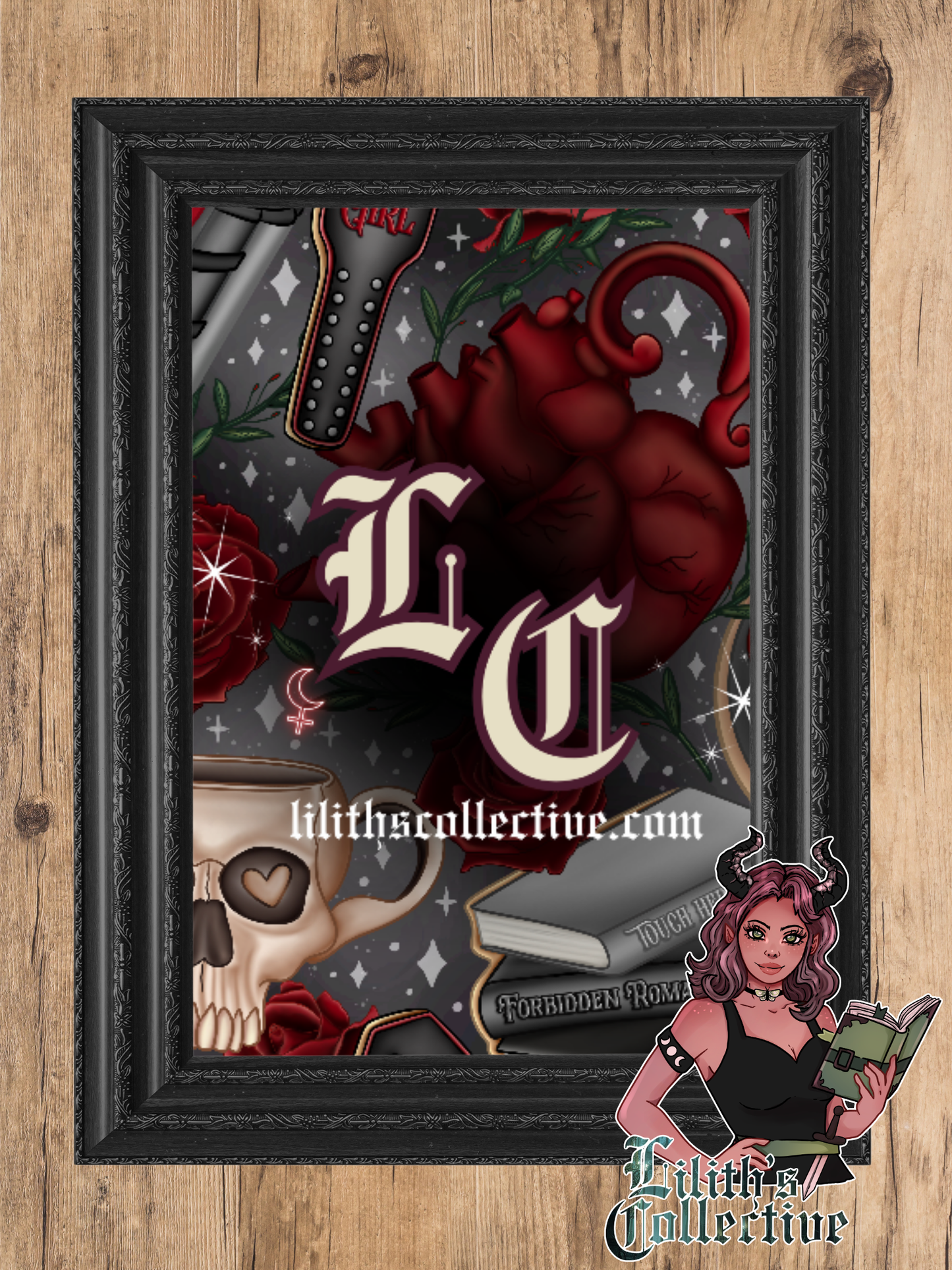Black & Red Dark romance Tea Party