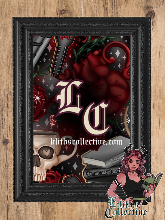 Grey/Red Dark romance Tea Party