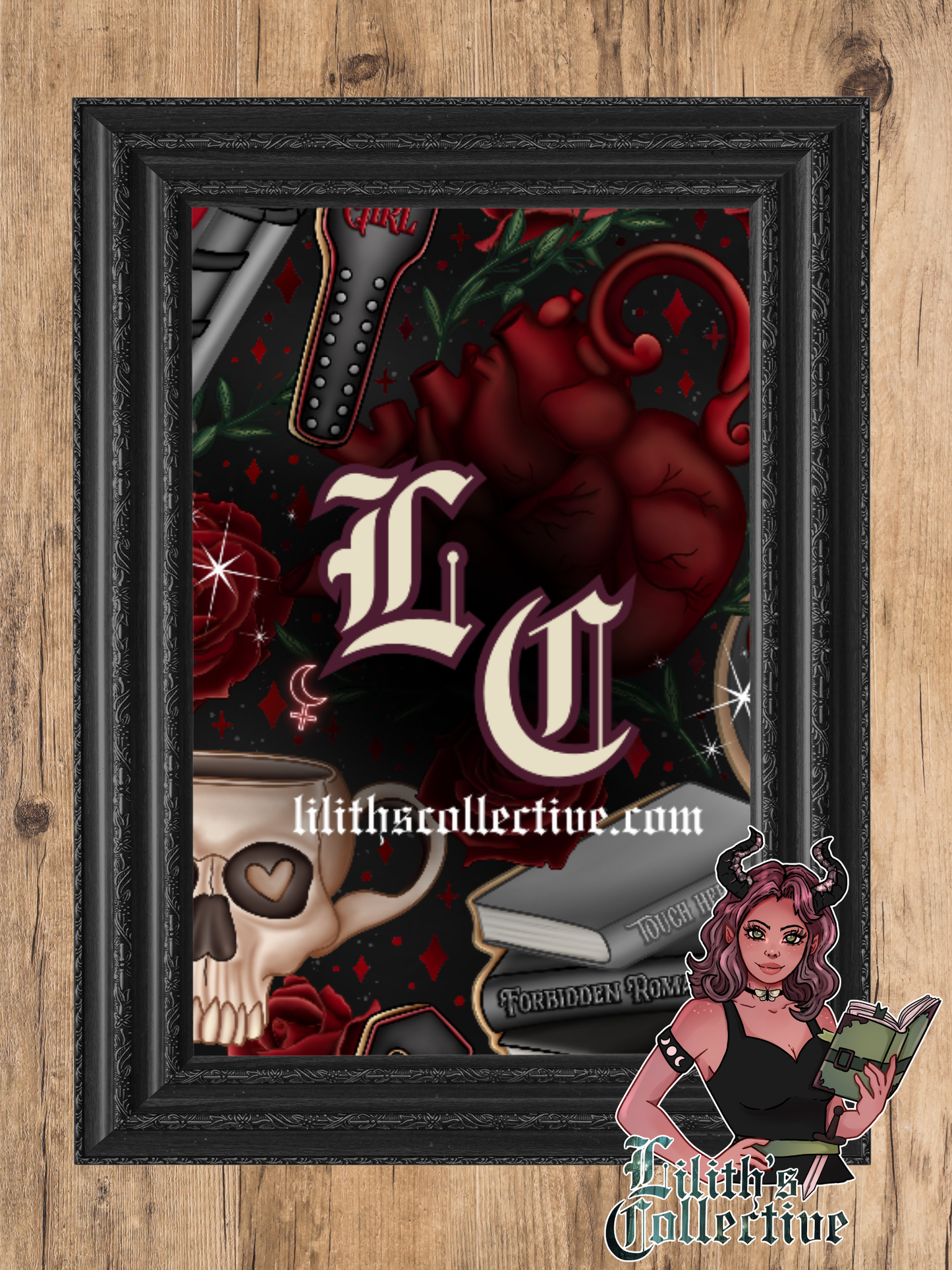 Red Dark romance Tea Party