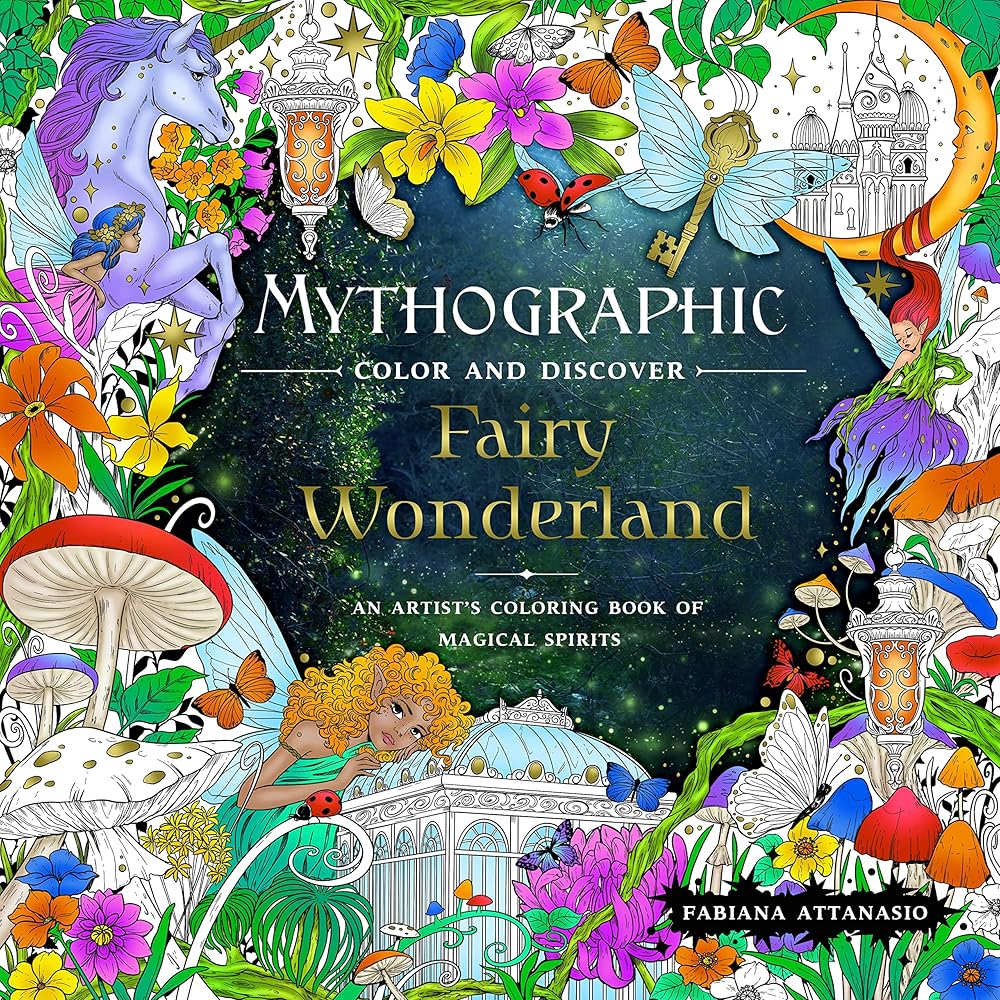 Mythographic Color and Discover: Fairy Wonderland: An Artist's Coloring Book of Magical Spirits cover image