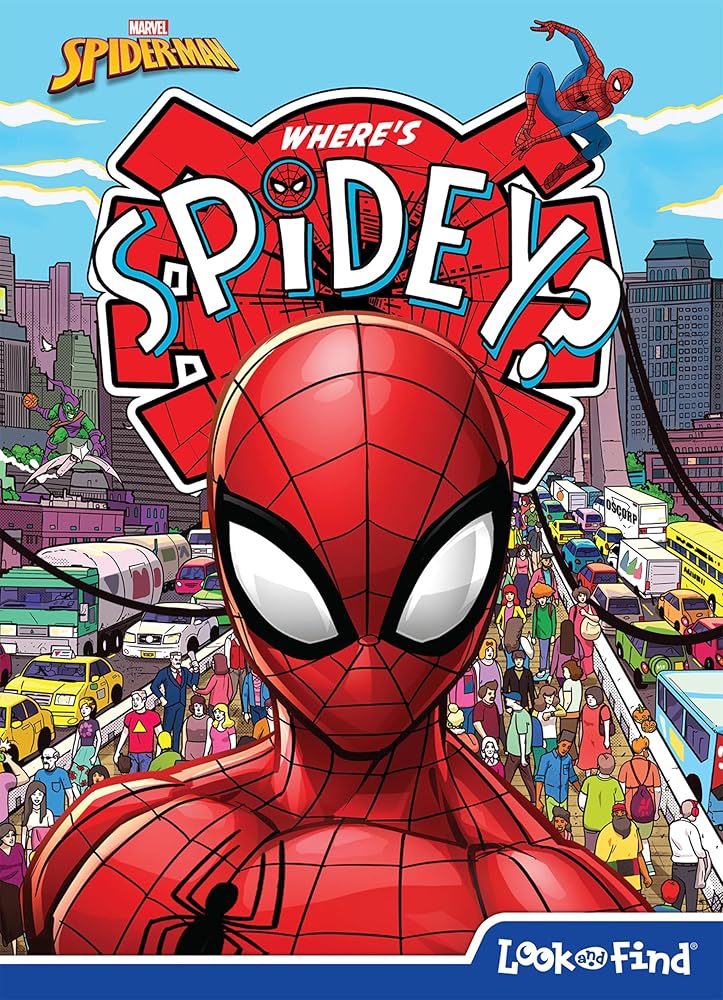 Marvel Spider-man – Where’s Spidey? Look and Find Activity Book - PI Kids cover image