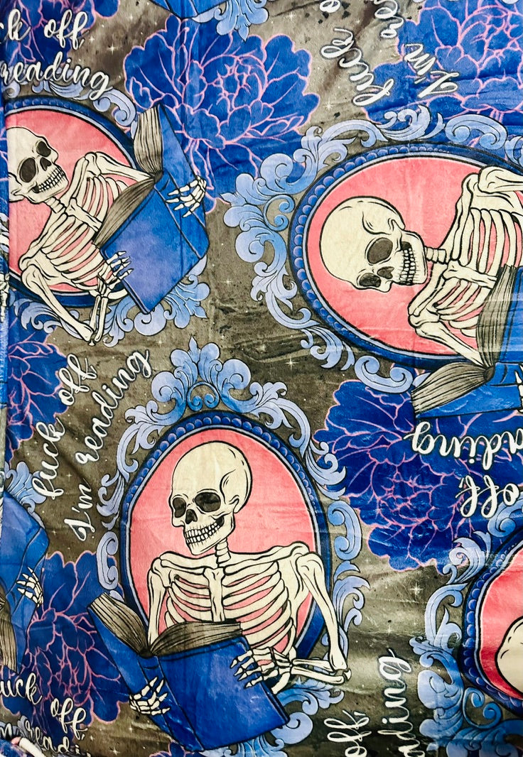 F Off I'm Reading Blanket